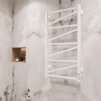 Полотенцесушитель электрический EWRIKA Пенелопа Z 100x50 белый, матовый, лесенка, с терморегулятором
