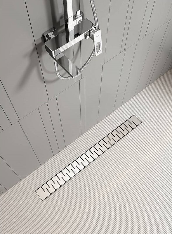 Душевой трап (лоток) Raglo R651 R651.60.05 60 см, решетка сатин, с сифоном