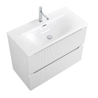 Мебель для ванной комнаты BelBagno Uno-mini 80 подвесная, 2 ящика, bianco opaco