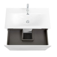 Мебель для ванной комнаты BelBagno Uno-mini 80 подвесная, 2 ящика, bianco opaco