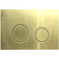 Кнопка смыва для унитаза Veconi Flush V11 пластик, цвет золото брашинг