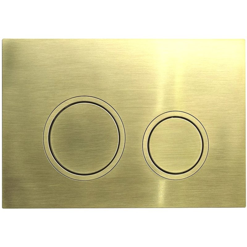 Кнопка смыва для унитаза Veconi Flush V11 пластик, цвет золото брашинг