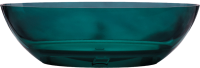 Акриловая ванна Abber Kristall AT9702 Aquamarin 180x85 см, отдельностоящая, бирюзовая, овальная, с донным клапаном