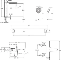 Комплект для ванной Jacob Delafon Aleo E72299-4-CP + E72282-CP + E99898RU-CP