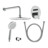 Душевой комплект Cersanit Лара (Lara) 68149 С ВНУТРЕННЕЙ ЧАСТЬЮ, хром