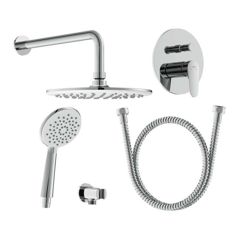 Душевой комплект Cersanit Лара (Lara) 68149 С ВНУТРЕННЕЙ ЧАСТЬЮ, хром