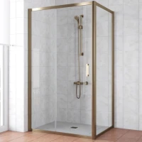 Душевой уголок Vegas Glass ZP+ZPV Tur Novo 120*80 05 01 профиль бронза, стекло прозрачное
