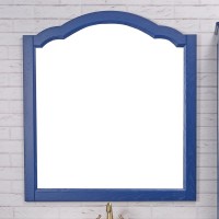Мебель для ванной комнаты ValenHouse Эстетика 100, синяя, подвесная, ручки хром