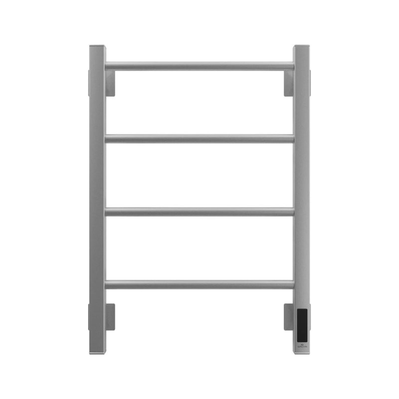 Полотенцесушитель электрический Grota Simple K 430х600 NM EL 60x45 см, подключение справа, слева, скрытое подключение справа, матовый хром, лесенка