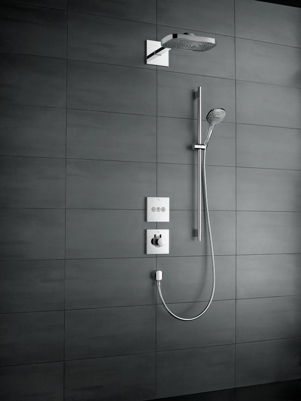 Термостатический смеситель встраиваемый Hansgrohe ShowerSelect Highfow 15760000 для душа, хром