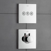 Термостатический смеситель встраиваемый Hansgrohe ShowerSelect Highfow 15760000 для душа, хром