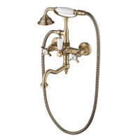 Смеситель для ванны с душем Caprigo Bristol 21-510-vot бронза Смеситель для ванны с душем Caprigo Bristol 21-510-vot бронза