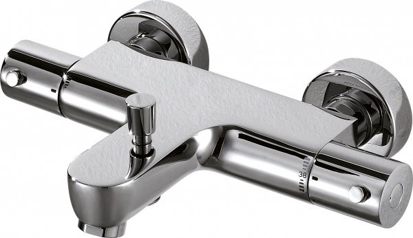 Душевая стойка Bravat Stream F63984C-01B + Термостатический смеситель Bravat Stream F63984C-01B для ванны с душем