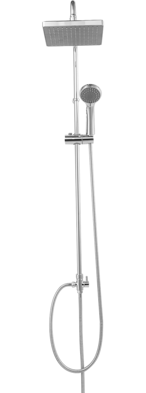 Душевая стойка Bravat Stream F63984C-01B + Термостатический смеситель Bravat Stream F63984C-01B для ванны с душем