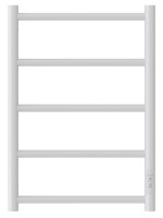 Полотенцесушитель электрический Стилье Формат 27 12528-6040 60x45 см, подключение справа, скрытое подключение справа, глянцевый белый, лесенка