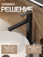 Смеситель для раковины Agger Easy A3112144 черный матовый