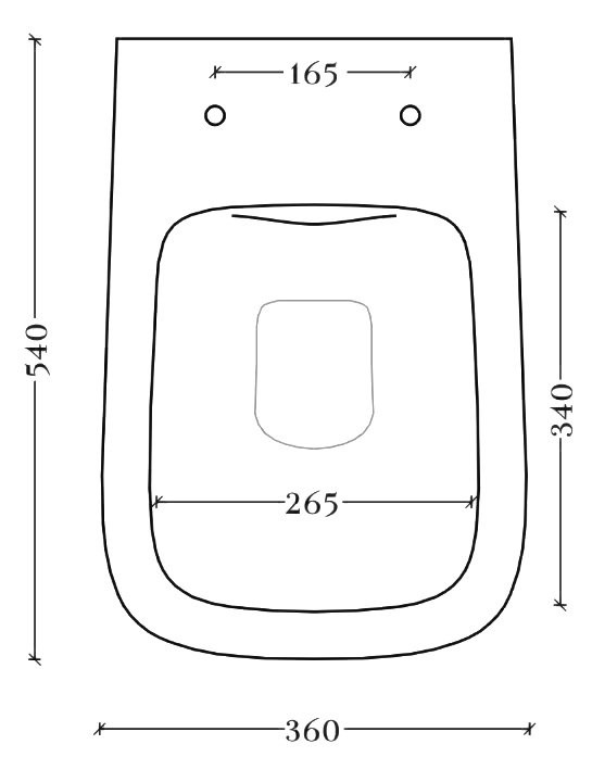 Унитаз приставной напольный ArtCeram A16 Reel ASA001 17 71 с микролифтом, безободковый, матовый черный