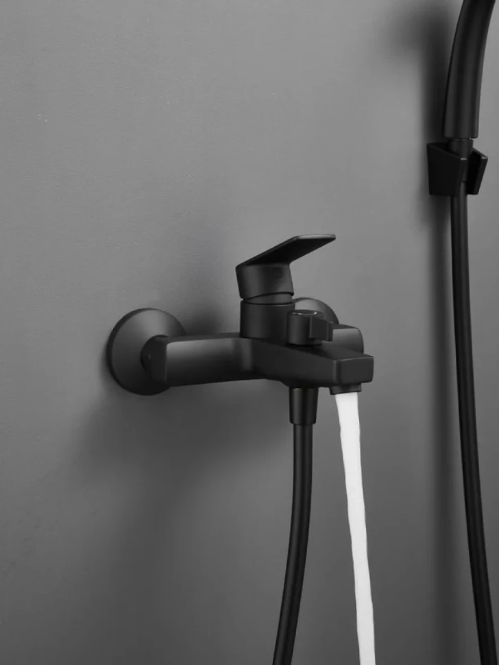 Смеситель для ванны с душем Haiba HB60719-7 черный