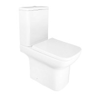 Унитаз-компакт напольный AZARIO Alba AZ-8323 глянцевый белый