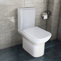 Унитаз-компакт напольный AZARIO Alba AZ-8323 глянцевый белый