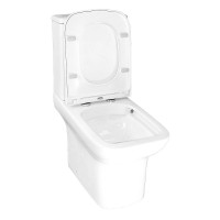 Унитаз-компакт напольный AZARIO Alba AZ-8323 глянцевый белый