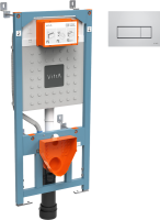 Система инсталляции для унитазов VitrA V12 762-5800-01 с кнопкой смыва Root Square 740-2380 хром
