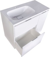 Мебель для ванной комнаты Style Line Барселона 90 L Люкс Plus, с бельевой корзиной, зеркало STWORKI Копенгаген