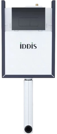 Смывной бачок скрытого монтажа IDDIS Optima Home OPH0MBCi32K кнопка смыва матовая черная