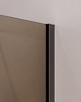 Душевой уголок Cezares Slider AH 1 90-70/80 BR GM профиль оружейная сталь, стекло бронза