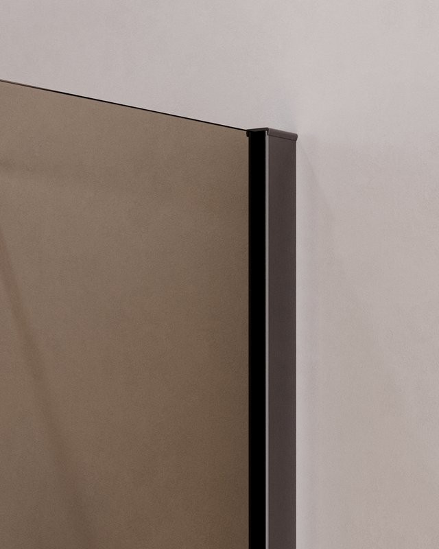 Душевой уголок Cezares Slider AH 1 90-70/80 BR GM профиль оружейная сталь, стекло бронза