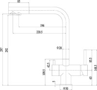 Смеситель для кухни Zorg Inox SZR-7039