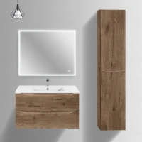 Мебель для ванной комнаты Vincea Mia Slim 90, 2 ящика, дуб винтаж