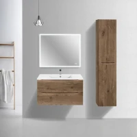Мебель для ванной комнаты Vincea Mia Slim 90, 2 ящика, дуб винтаж