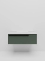 Тумба с раковиной La Fenice Elba 80 подвесная, grigio, раковина Cubo 80