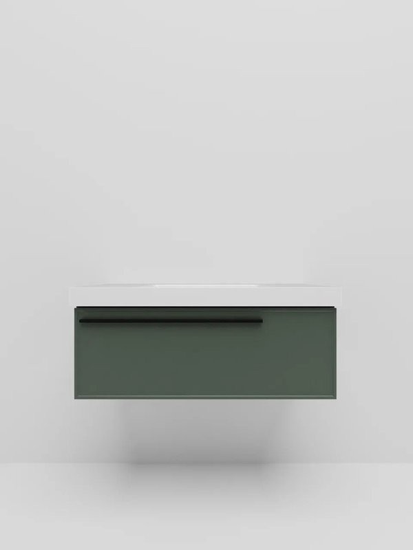 Тумба с раковиной La Fenice Elba 80 подвесная, grigio, раковина Cubo 80
