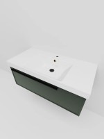 Тумба с раковиной La Fenice Elba 80 подвесная, grigio, раковина Cubo 80