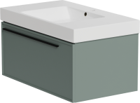 Тумба с раковиной La Fenice Elba 80 подвесная, grigio, раковина Cubo 80