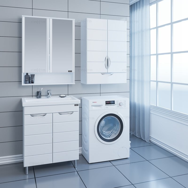 Мебель для ванной комнаты СаНта Родос 70 напольная, 2 дверцы