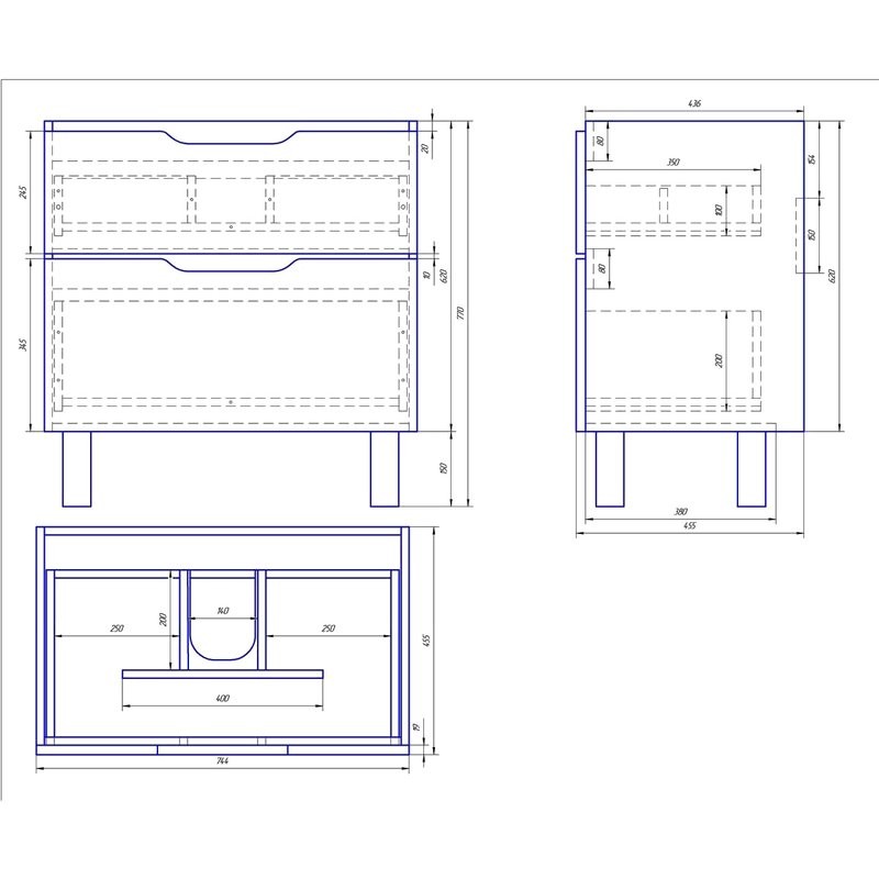 Тумба с раковиной Dreja Q Plus 80 подвесная, белый глянец