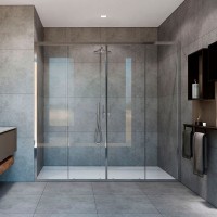 Душевая дверь в нишу Vincea Garda VDS-1G2190CL 190 см, профиль хром, стекло прозрачное