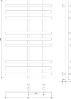 Полотенцесушитель водяной Secado Понтида 3 100x50 см, хром, лесенка