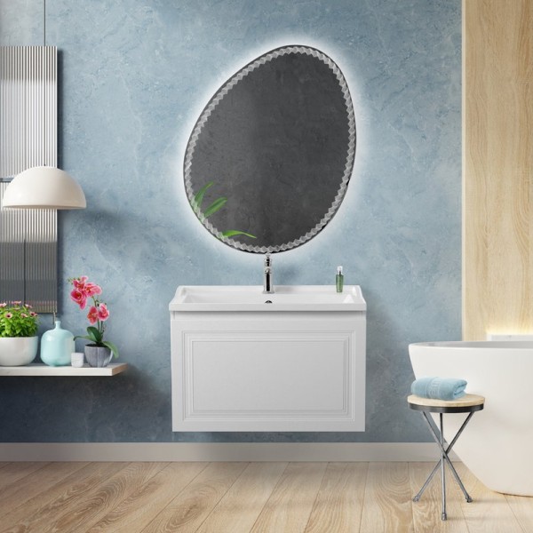 Мебель для ванной комнаты Cezares Giubileo 80 1 внутренний ящик, брашированный ясень