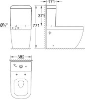 Унитаз-компакт напольный Grohe Euro Ceramic 3933800H