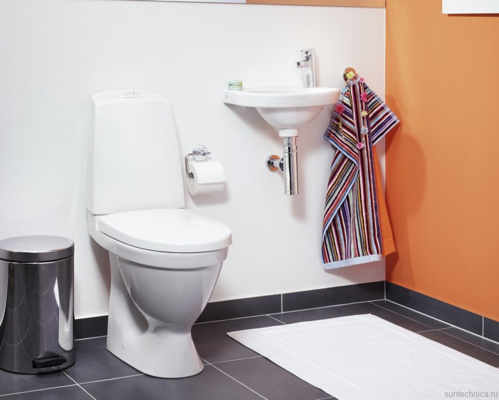 Унитаз-компакт напольный Gustavsberg Nautic 1510