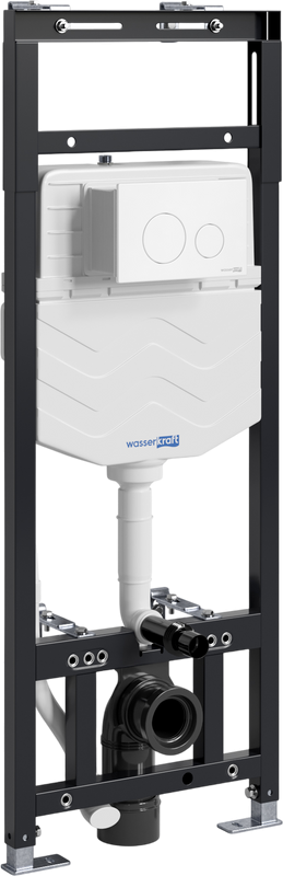 Система инсталляции для унитазов Wasserkraft Alme 15TLT.010.ME.WM02 с кнопкой смыва матовой белой