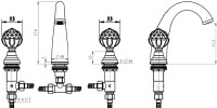 Смеситель для раковины Boheme Imperiale Presente 337