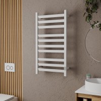 Полотенцесушитель электрический Bauedge Hotel Veer DB-0114 50х100, белый полуматовый