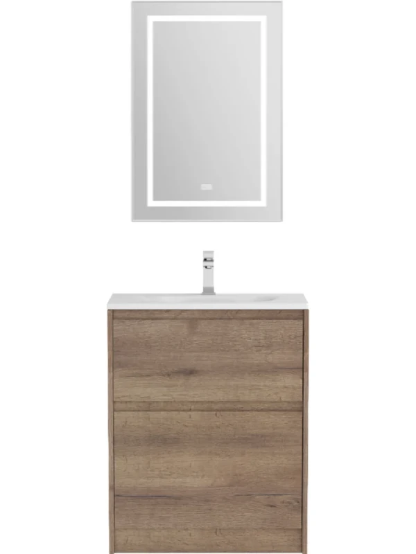 Мебель для ванной комнаты BelBagno Kraft 39 70 напольная, rovere tabacco, раковина BB-8099-3-70