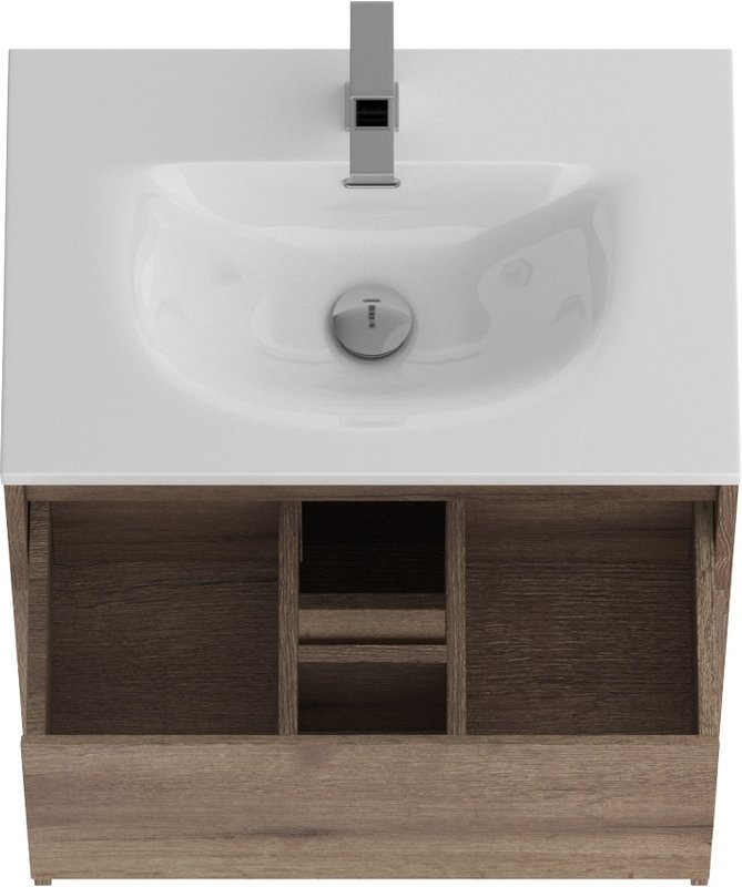 Мебель для ванной комнаты BelBagno Kraft 39 70 напольная, rovere tabacco, раковина BB-8099-3-70