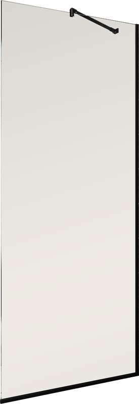 Душевая перегородка Maybahglass MGD-1353-6у 99 см, профиль черный, стекло бронза